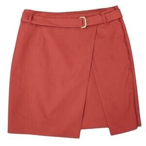 WHBM belted red/brown color size 14 skirt